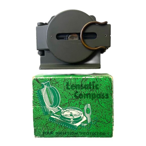 Lensatic Compass Liquid Filled Hiking Camping Navigating Model # 23216 - Picture 1 of 16